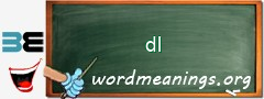 WordMeaning blackboard for dl
